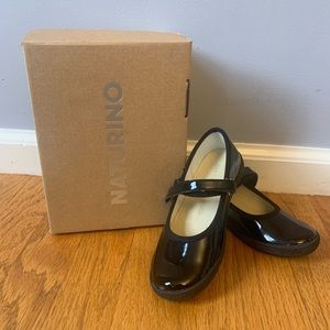 Naturino Pavia Black Patent Leather Mary Jane Shoes